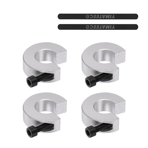 YIMITEECO SBR12 Système d'arrêt de rail linéaire, 4 pièces, collier d'arbre de verrouillage solide, ligne SBR Blackberry avec vis de réglage pour imprimantes 3D DIY (paquet de 4)