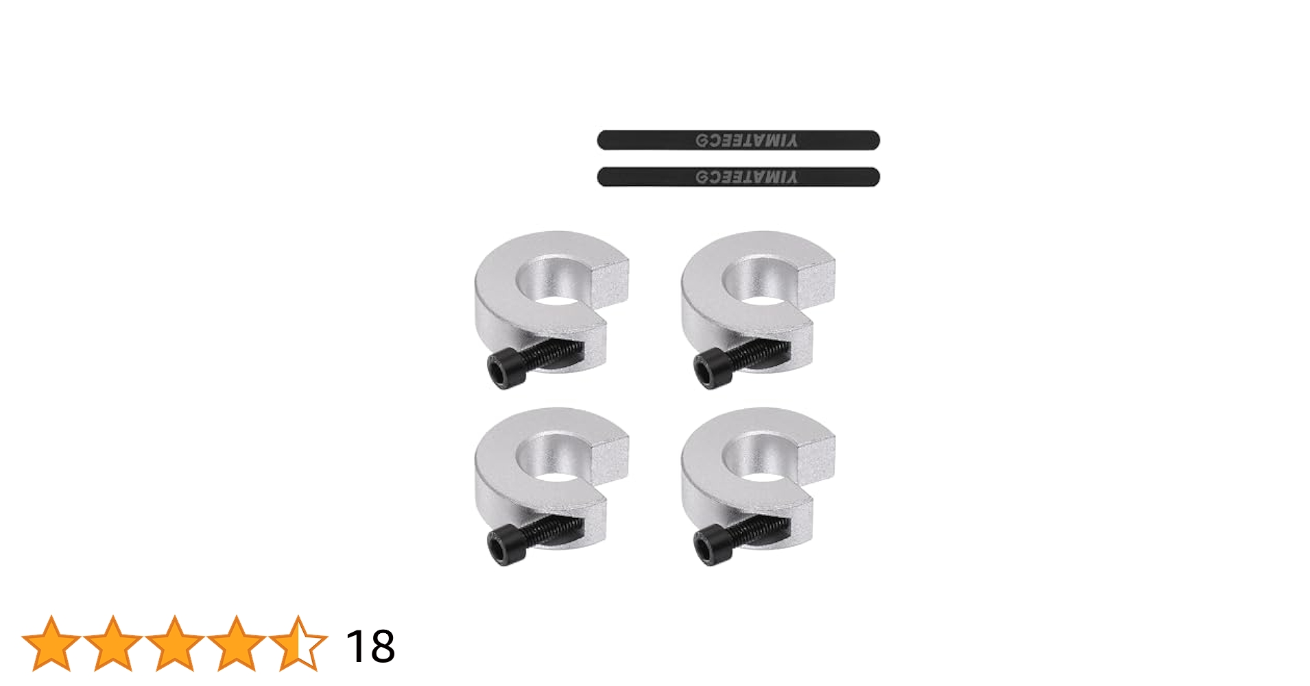 Sbr16 Linear Rail 4pcs Stop Collars Aluminum Alloy Shaft 3/4 Shaft Collar