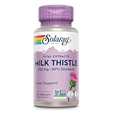 Solaray Milk Thistle Seed Extract One Daily 350mg | Antioxidant Intended to Help Support a Normal, Healthy Liver | Non-GMO & Vegan | 60 VegCaps