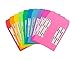 Hygloss Products, Inc Library Card Pockets Perfect for Classroom, Arts & Crafts & Much More - Self-Adhesive - 3.5” x 5”, Bright Colors Pack of 30, 10 Assorted Colors