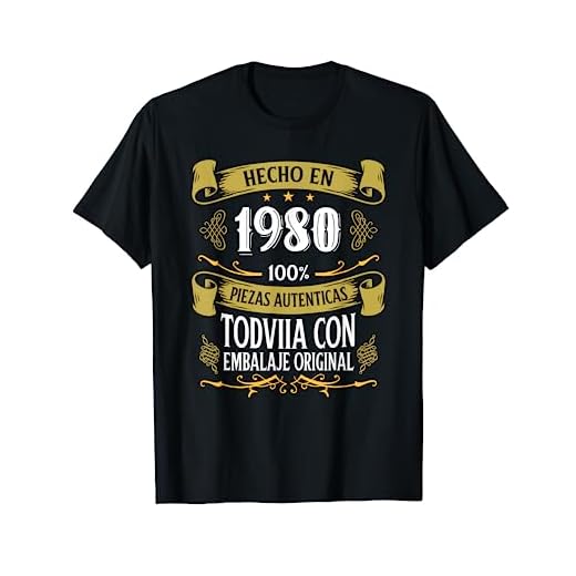 43 Años Cumpleaños Regalo Hombre Hecho En 1980 Hecho En 1980 Camiseta