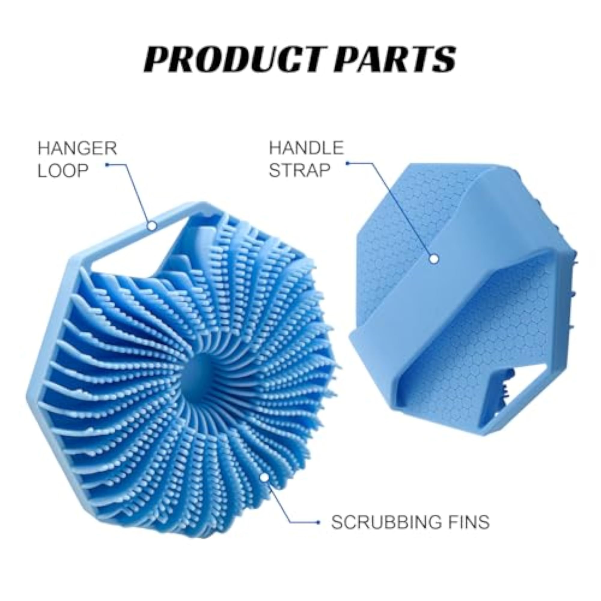 Silicone Body Scrubber Loofah, Nourishing Cleansing Gift