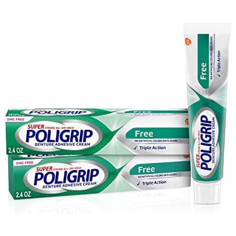 Super Poligrip Zinc Free Denture Adhesive Cream Cover