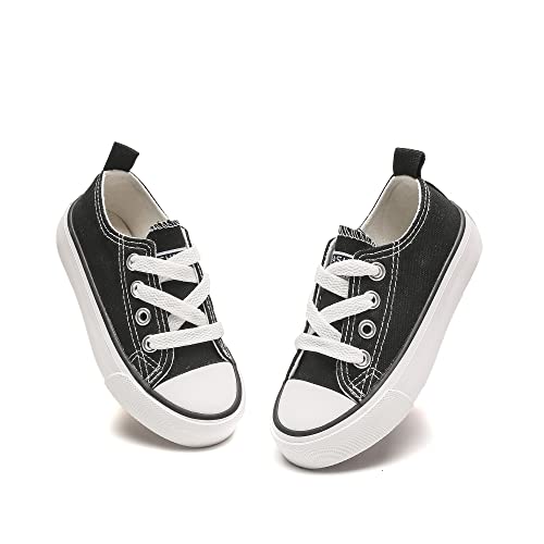 Komfyea Boys And Girls Soft Sole Toddler Little Kids Sneaker Shoes Black30 #TOP1