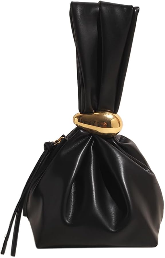 Knot Clutch for Women - Vegan Leather Handbag Wristlet Mini Tote