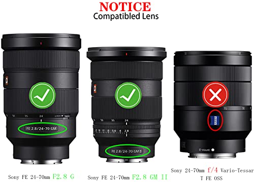 Tapa de lente de 82 mm para Sony FE 24-70 mm f/2.8 GM II y FE 16-35 mm f/2.8 GM (2 unidades) miniatura 2