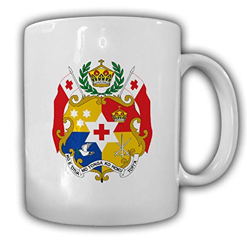 Tasse Königreich Tonga Wappen Flagge Becher #13943