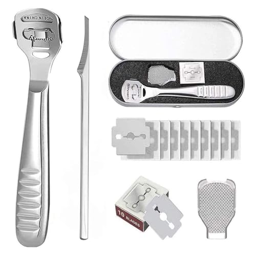 Foot Care Tool Kit with Foot Scrubber Scraper, Foot Care Tools for Perfect Foot Care and Pedicure Foot Rasp Kit for Dead Hard Skin