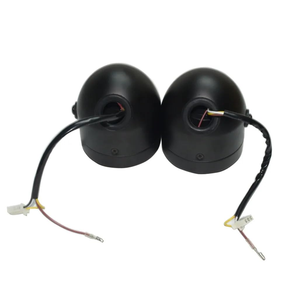 Motocykl Head Light Czarna Obudowa Przezroczysta Z Bursztynową Soczewką Motocykl 4 "Dominator Podwójna Podwójna Okrągła Żarówka Do Przedniego Reflektora Lampa H4 Dirt Bike przednie światła