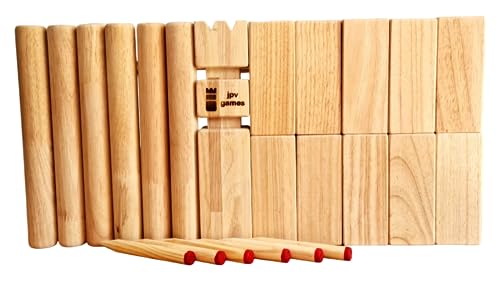 jpv games Kubb Set de árbol de goma, tamaño L, tamaño pequeño (5,4, L)