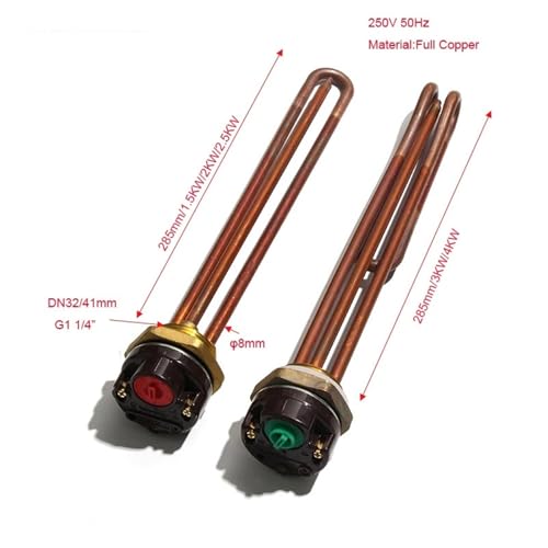 Termostato controlador de temperatura con resistencia DN32 de cobre de 250V 3