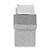 Mixibaby Tagesdecke Wohndecke Wendedecke Kuscheldeck Sofadecke Couchdecke Mandala 200x230, Farbe:grau