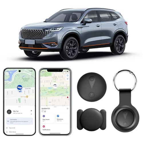 Glitfix GPS Tracker for Vehicles Work with Built-in APP (Compatible with iOS and Android),Mini Car Air Tracker Tag with Magnet Global Coverage,Hidden Car Locator Device,No Monthly Fee or Subscription