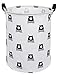 CLOCOR Large Storage Basket,Canvas Fabric Waterproof Storage Bin Collapsible Laundry Hamper for Home,Kids,Toy Organizer (Bear)
