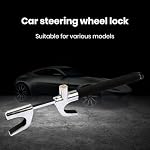 Car Steering Wheel Lock, Universal Retractable Stainless Steel Anti Theft Car Device with Escape Hammer with 3 Keys Universal Fit Car Trucks SUV Van Auto - Image 7