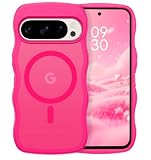 GUAGUA Google Pixel 10 / Pixel 10 Pro ケース MagSafe対応 ウェーブ ピクセル10 ケース かわいい ソフトうねうね 滑り止め 人気 韓国 おしゃれ マグネット 車載ホルダー対応 半透明 指紋防止 耐衝撃 かわいい グーグルピクセル10 カバー