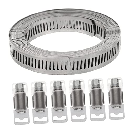 DOITOOL Stainless Steel Water Clamp Adjust Tube Clamp for Outdoor and Coastal Use