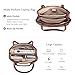 befen Genuine Leather Tote Bag for Women Work, Womens Totes Purse Shoulder Leather Purses Handbags with 15.6 Inch Compartment Cognac Brown