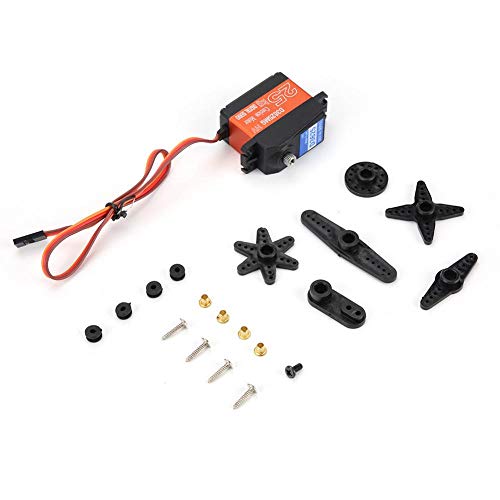 Drfeify 25 kg Servo Ingranaggi Digitali Metallo Impermeabile per Camion RC 1/10 1/8 Coche