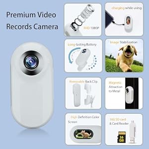 New Update Cat Camera Collar with 16GB SD Card,HD 1080P Cat Collar Camera Wireless Dog Collar Camera Sport Action Camera for Pet Supplies Video Records Camera for Cats Dogs Gift, White New Update Cat Camera Collar with 16GB SD Card,HD 1080P Cat Collar Camera Wireless Dog Collar Camera Sport Action Camera for Pet Supplies Video Records Camera for Cats Dogs Gift, White