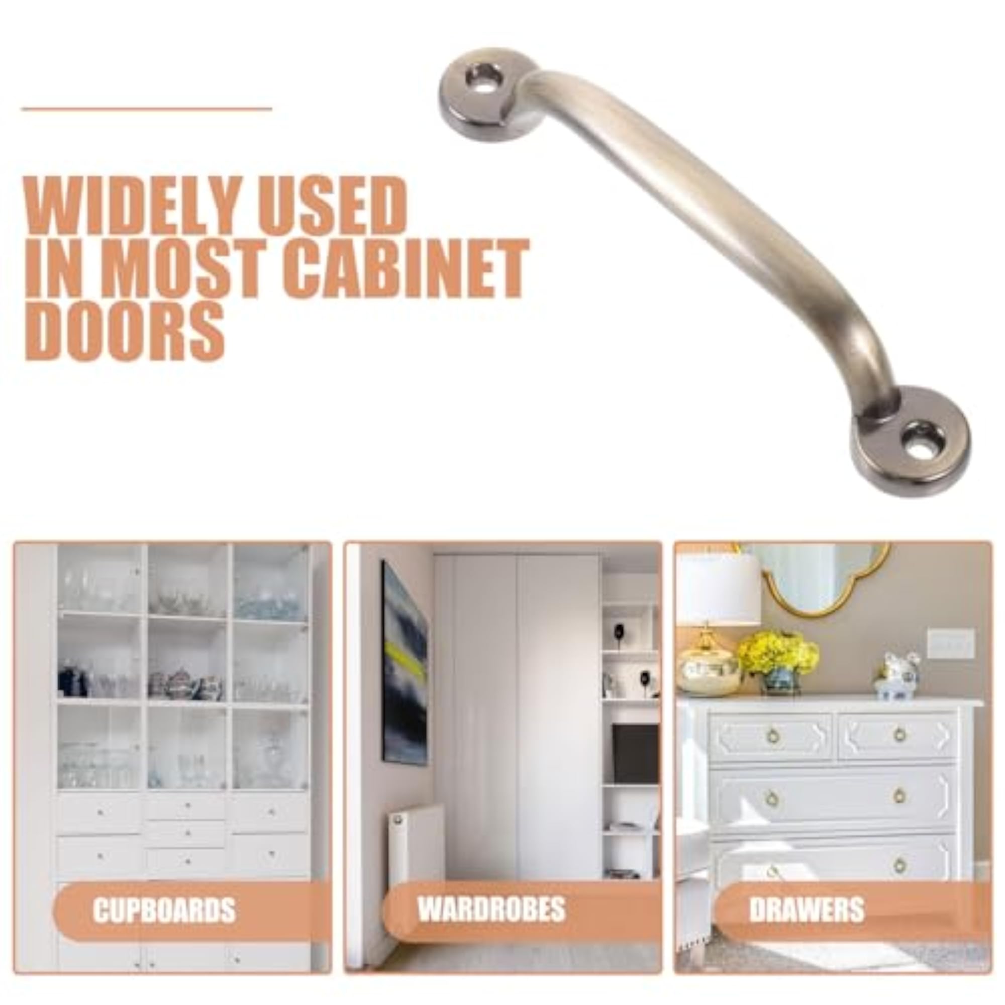 Vintage Metal Drawer Pull Handle for Cabinets and Dressers