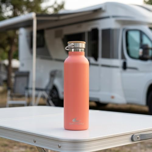 Miniatura 7 de Daikoku Botella Agua Acero Inoxidable - 750ml - Botella Térmica - Bebidas Frías 24 Horas Y Calientes 12 Horas - Botella Agua Antigoteo - Doble Pared Libre De Bpa - Cantimplora Termica - Coral
