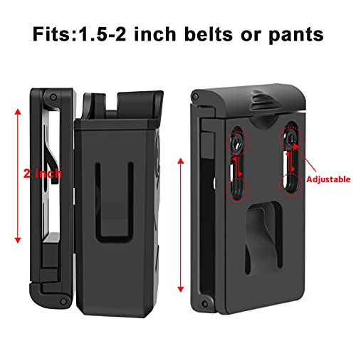 Mag Pouch, Glock 19 22 17 43 45 (Gen1-5) Magazine Holder 9Mm .40 Double Stack Mag, Holder Dual Stack Mag Holster With 1.5''-2'' Belt Clip #TOP4
