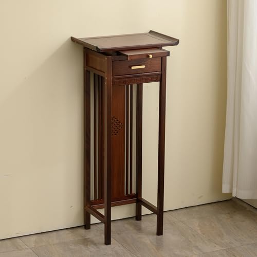 Table d'autel en bambou de 68 cm avec tiroir de rangement - 2