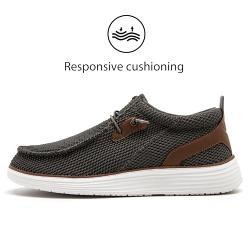 Image of Mens Loafers Walking Slip on Boat Shoes Running Tennis Athletic Sneakers Workout Sports Gym Fashion Classcial Non Slip Sneakers Casual Comfortable Shoes Leisure Vintage Flat