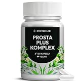 Prosta Plus Komplex - Prostata Kapseln hochdosiert - einzigartige Formel aus Kürbiskern-, Sägepalmen-, Brennnesselwurzelextrakt mit Zink, Vitamin E & Selen (180 Kapseln)