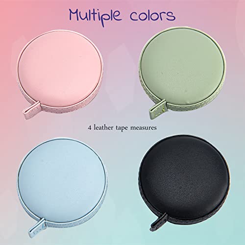 Tape Measure, 4 Pack Soft Measuring Tape Body Waist Tailor Sewing Craft Cloth Fabric Measurement Digital Tape Premium Pocket Measuring Tape Tool Dual Sided Tape Measure Body Measuring #TOP5