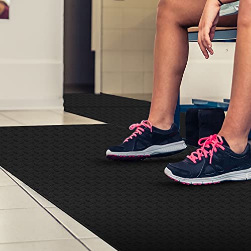 Tapis de sol en vinyle robuste WorkForce noir pour trafic intense 0.6x91.4m - 5