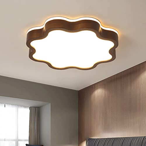 Lámpara de techo para estudio y balcón con luz ajustable de madera creativa 6