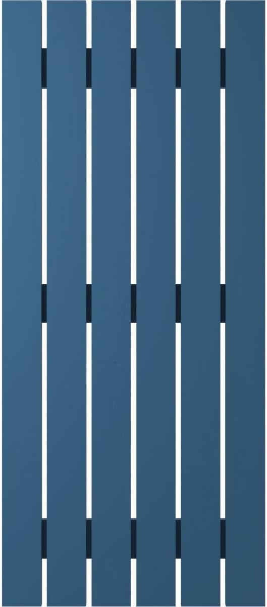 Ekena Millwork ARW401SB623X73HBH Americraft Six 3 Exterior Real Wood Spaced Board-n-Batten Shutters (Per Pair), Sojourn Blue