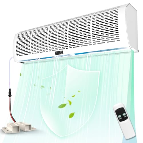 Crispaire 36 Inch Air Curtain Fan – Wall Mounted Air Door with Magnetic Door Switch, Dual Speed Control, 1527 CFM / 2559 FPM, Commercial Grade Indoor Fan for Doors – 180W, 110V by Crispaire - Used condition - US$189.97