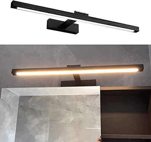 Applique de miroir LED noire haut de gamme à angle réglable 6000K pour intérieur moderne - 2