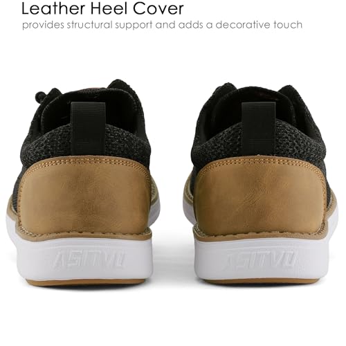 Image of ASITVO Wide Loafers for Men Dress Casual Boat Slip on Walking Shoes Large