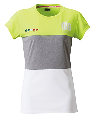 [ディアドラ] W SNS ランニングトップ RL5516 9015 ホワイト×イエローFL L