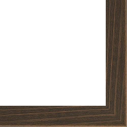 CountryArtHouse Picture Frame Moulding (Wood) 18ft bundle - Distressed/Aged Walnut Finish - 1.75" width - 9/16" rabbet depth