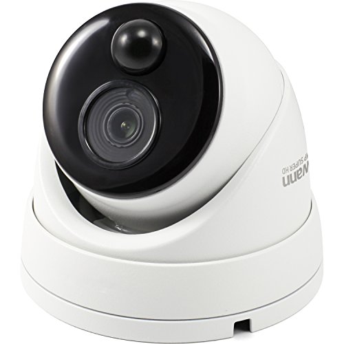 Swann SWPRO-5MPMSD-US PRO-5MPMSD(TM) 5.0-Megapixel PIR Add-on Dome Camera, 5MP DVR Dome Camera