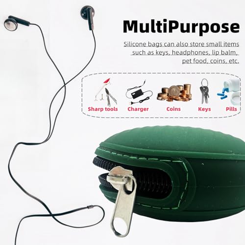 4 Pieces Silicone Makeup Toiletries Pouches, Waterproof Cosmetic Zipper Pouch, Digital Electronics Storage Bag, Beach Essential Travel Pouch (Black)4