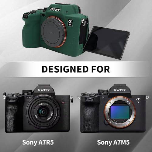 Funda de silicona para cámara Sony A7R V/A7 V verde miniatura 2