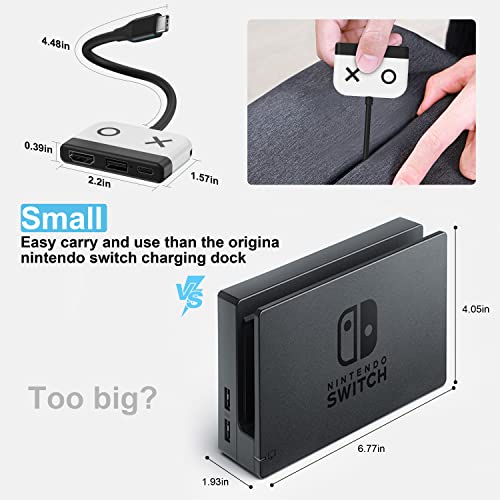 Switch Dock For Oled Nintendo Switch,Portable Tv Dock With Hdmi Usb 3.0 Port And Usb C Charging,Travel Dock For Nintendo Switch Steam Deck Samsung Macbook Pro/Air And More #TOP5