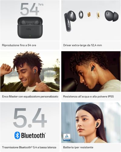 Image of OPPO Enco Buds3 Pro True Wireless in-Ear Earbuds Grey | 12.4mm Titanium Dynamic Driver, 54H Total Playtime, Dual-Device Pairing, Bluetooth 5.4, 47ms Low Latency Gaming, IP55