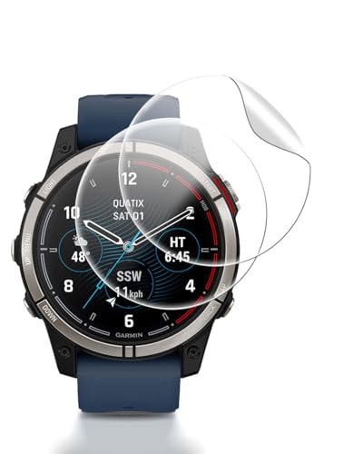 Écran Garmin Quatix 8 47mm protégé lors de vos sorties nautiques avec ce film HD