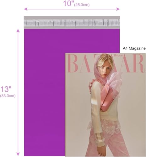 Image of Metronic Poly Mailers 10X13 1200Pack, Strong Adhesive Shipping Envelopes for Clothing, Waterproof Shipping Bags for Small Businesses, Flexible Mailers Poly Bags Packages Bags Purple