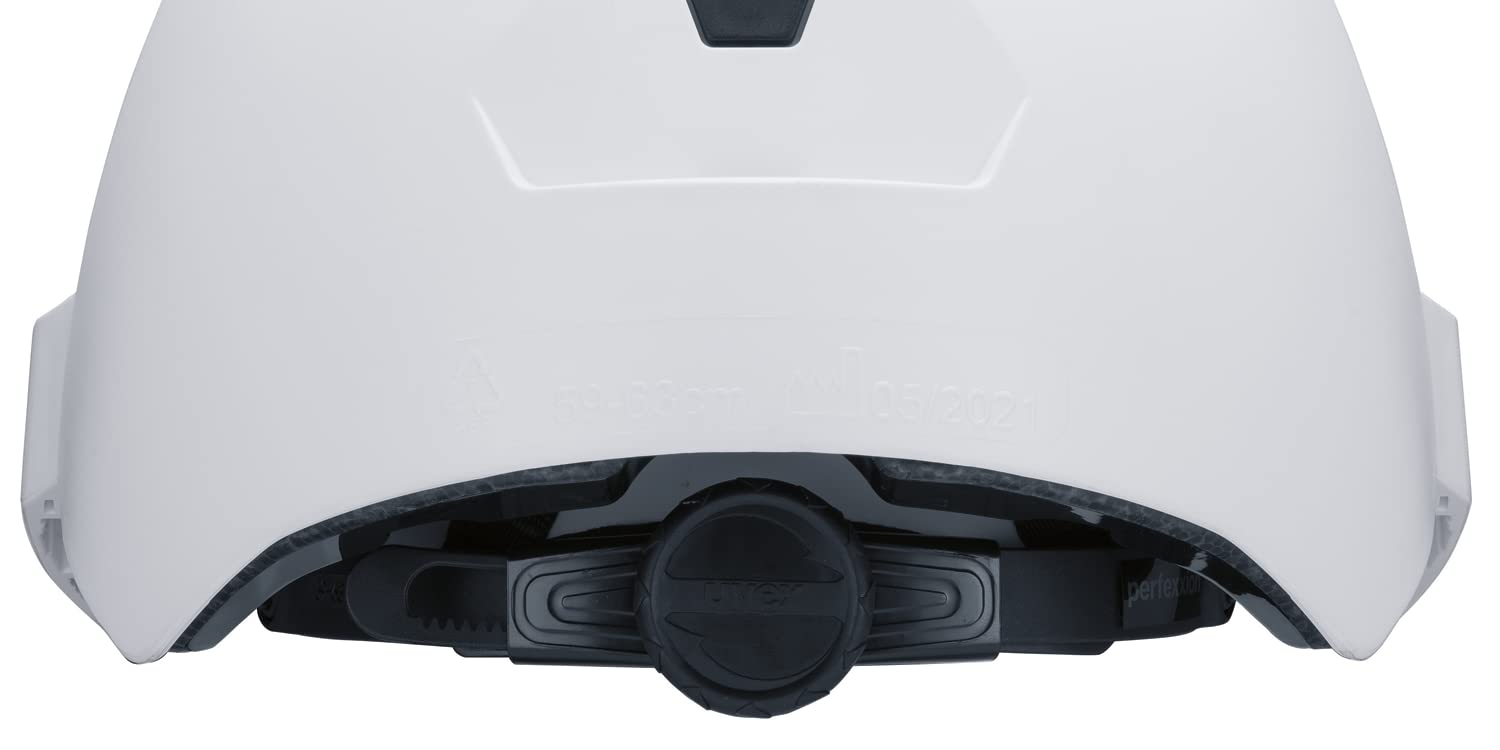 uvex perfexxion Schutzhelm - Helm für Arbeit und Bergsteigen - Weiß
