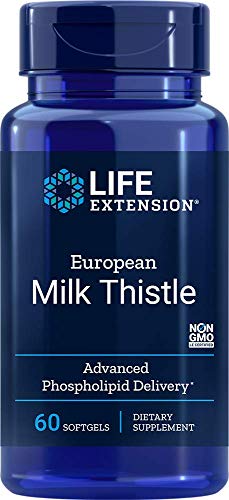Life Extension European Milk Thistle-Advanced Phospholipid Delivery Softgels, 60 Count