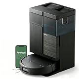 iRobot Roomba Plus 576 Combo y Base AutoWash multifunción, 25KPa, Mopas DualClean PerfectEdge, Lavado/Secado Calor, IA, PrecisionVision, Clearview Pro LiDAR, 90 días autonomía,Accesorios Extra, Negro