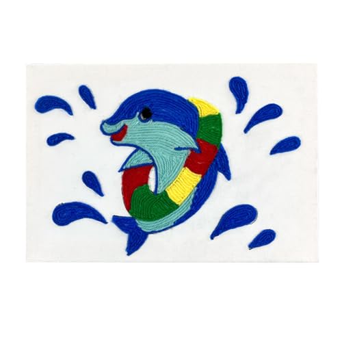 Artesanato de pintura adesiva de fio, kit de pintura infantil - Arte artesanal de pintura adesiva de